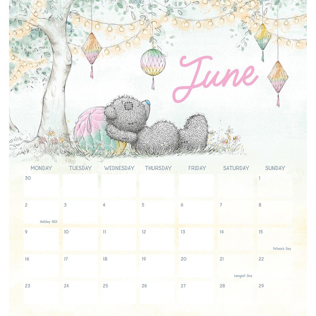 2025 Me to You Bear Spiral Bound Classic Desk Calendar Extra Image 2